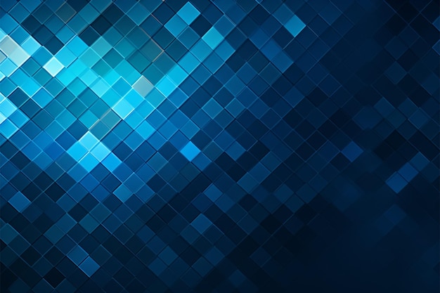 An ombre blue mosaic serves as an intriguing background illustration