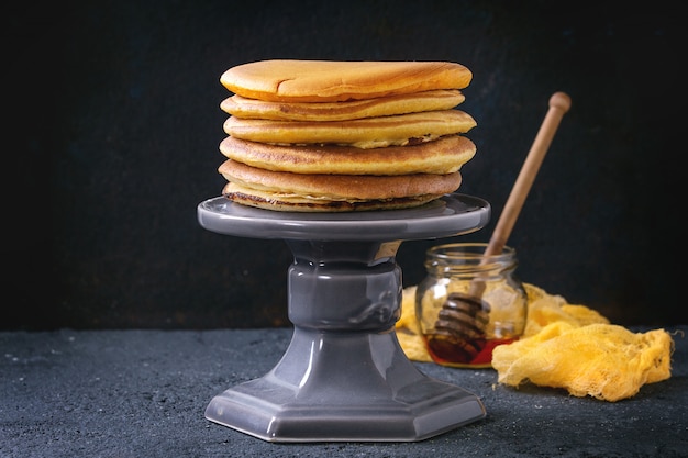 Ombre turmeric pancakes