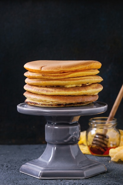 Ombre turmeric pancakes