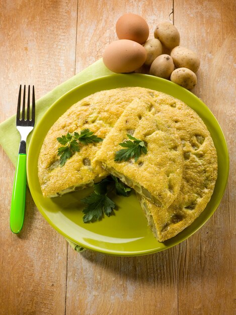 Omelet met aardappelen