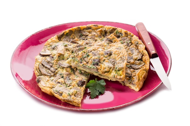 Omelet Met Champignons En Peterselie