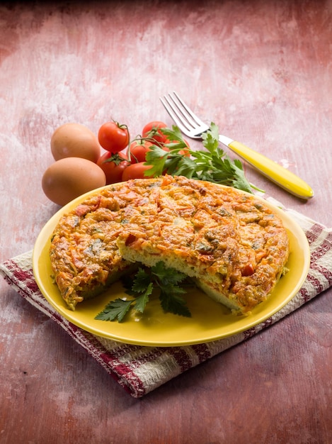 Omelet Met Tomaten