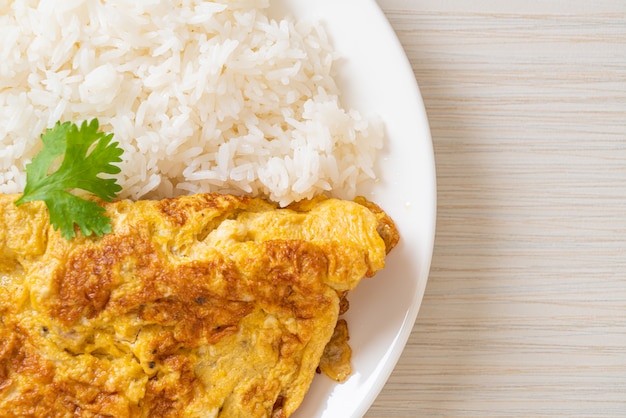 Omelet or Omelette with Rice