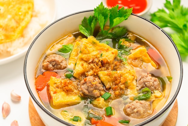 Omelet soup - Thai side dish