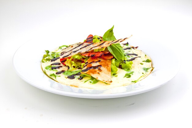 omelet with soy sauce green onions and toast