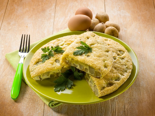 Omelette with potatoes