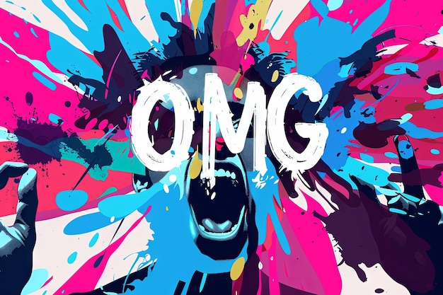 OMG oh my gosh oh my god abstract concept illustration Creative abstract surprise shock and frustration emotion concept
