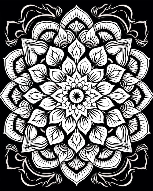 omin style mandala coloring pages