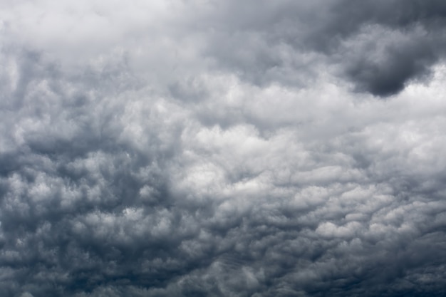 Ominous grey storm clouds