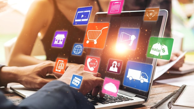 Omni channel technology of online retail business approach