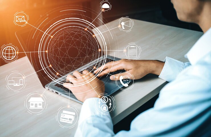 Photo omni channel technology of online retail business uds