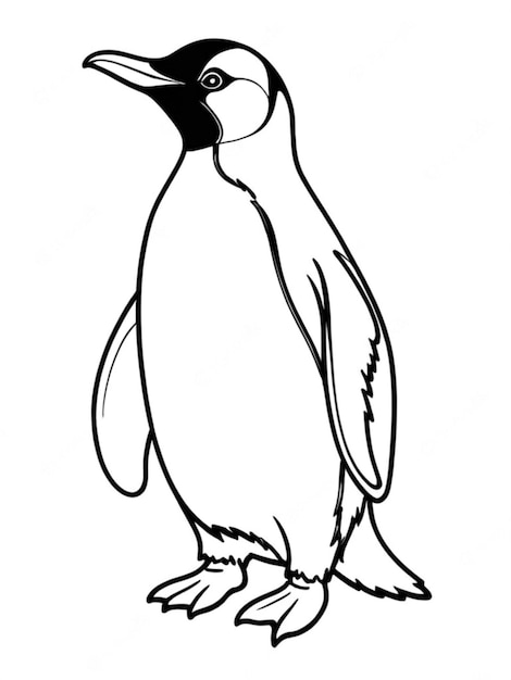 omtrek van een pinguïn