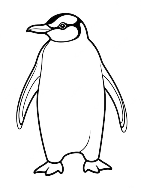 omtrek van een pinguïn