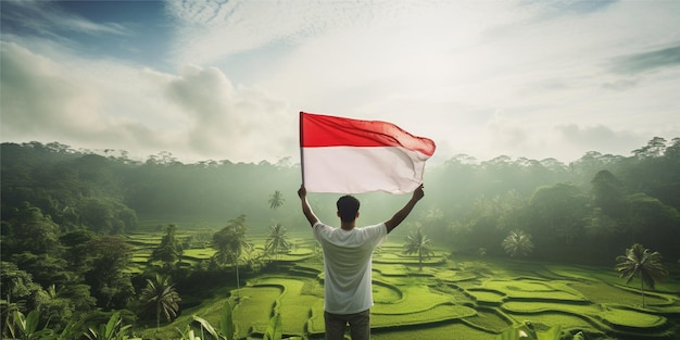 Foto onafhankelijkheidsdag indonesië pancasila achtergrond