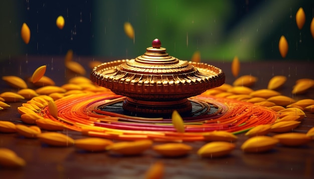 Photo onam festival celebrating minimal objects and concept photo shoot