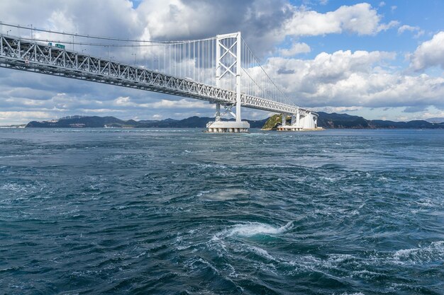 Onaruto Bridge and Whirlpool in Japan