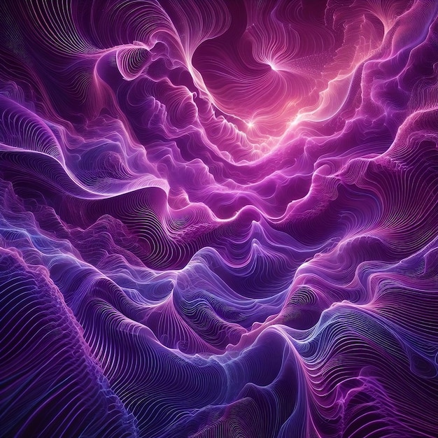 Фото ondas fractales цвет пурпуры