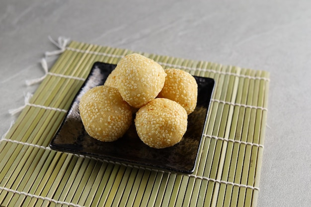 Onde onde Indonesian Traditional Snack or Swan Eggs Thai traditional snacks