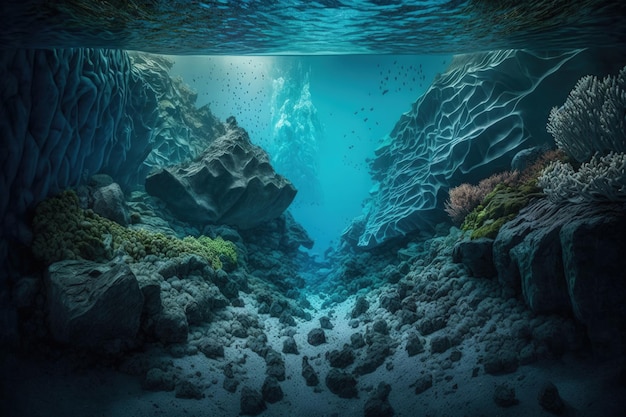 Onder de oppervlakte De ingewikkelde rotsachtige zeebodem verkennen Generatieve AI