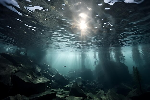 Onder het ijs ijs water fotografie