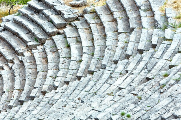 Onderdeel van een oud amfitheater Griekenland