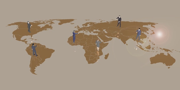 Ondernemers die mensen van over de hele wereld verbinden en mensen en activiteiten van de wereld in kaart brengen