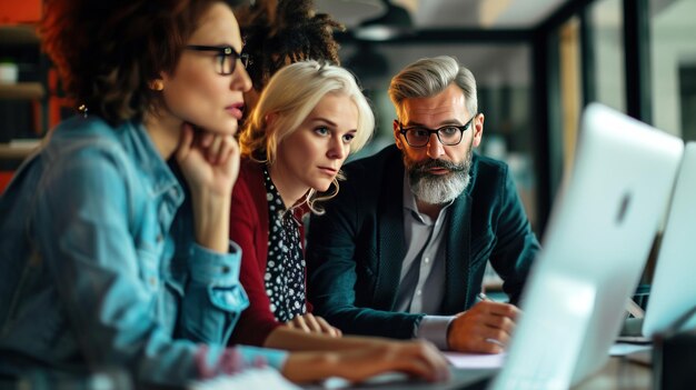 Foto ondernemers ontmoeten met technologie generatieve ai-beeld