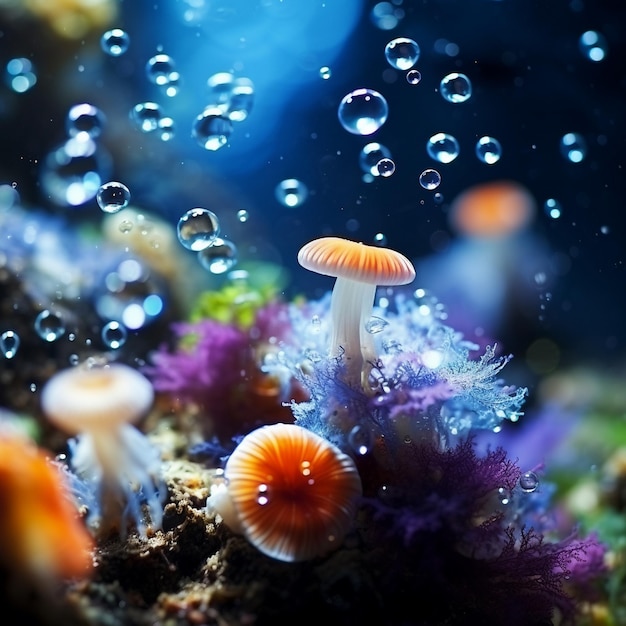 Foto onderwater oceaan achtergrond