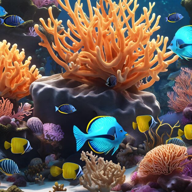Onderwaterleven Onderwaterwezens Generatieve AI