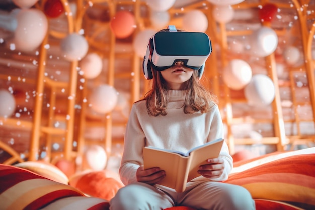 Onderwijs met augmented reality-headset Generatieve AI