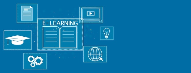 Onderwijs op afstand e-learning online leren