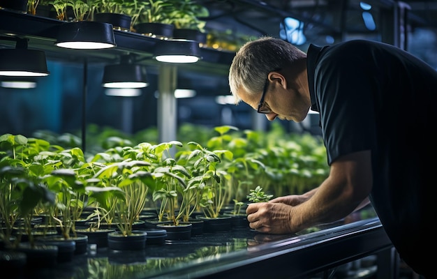 Onderzoekers op het gebied van de biowetenschappen gebruiken digitale technologieën om plantengenomen te onderzoeken en planten te kweken op landbouwbedrijven