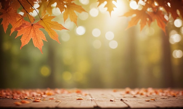 Onduidelijk herfst seizoen abstracte natuur achtergrond