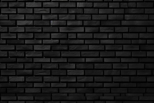 Onduidelijke zwarte bakstenen muur
