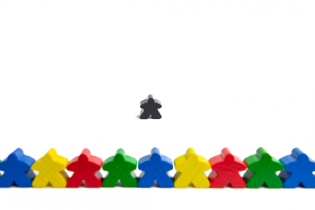 one against the crowd colorful game components