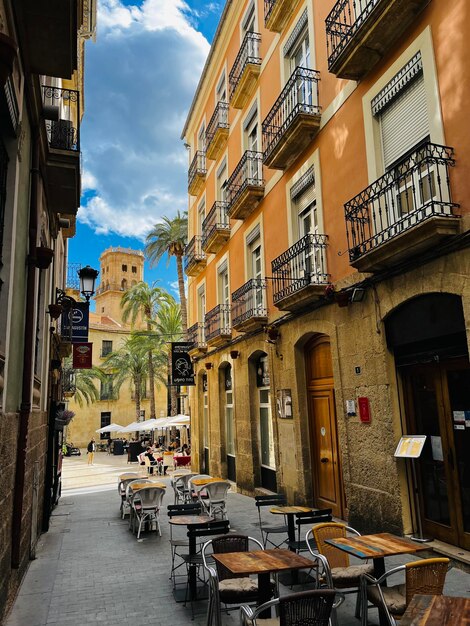 one of the alleys in the city center very similar to the architecture of the city of Cartagena Col