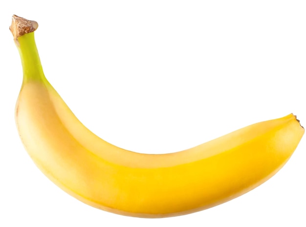 Foto una banana isolata su sfondo bianco