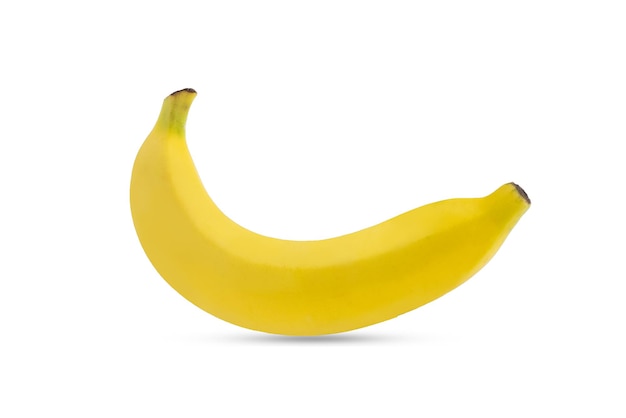 One banana isolated on white background