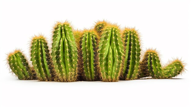 Photo one cactus elegance side view isolated