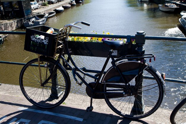 One of canals in Amsterdam