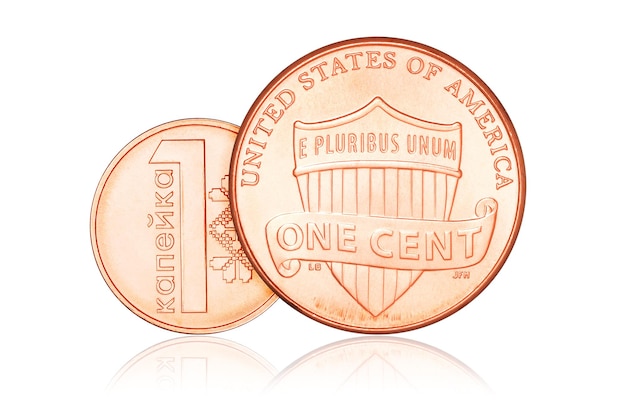 One cent and copeck