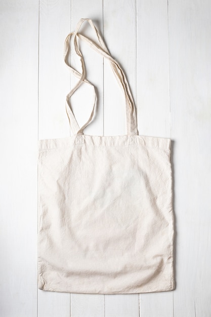 Photo one cloth grocery shopping bag