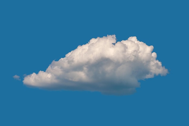 一つの雲 青い空に雲 自然な空の背景