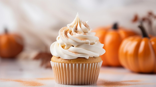 One Delicious Beautiful Pumpkin Pie Cupcake