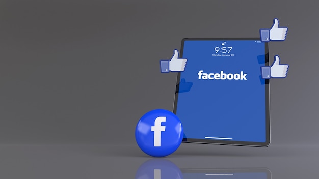 One facebook pill and like icons