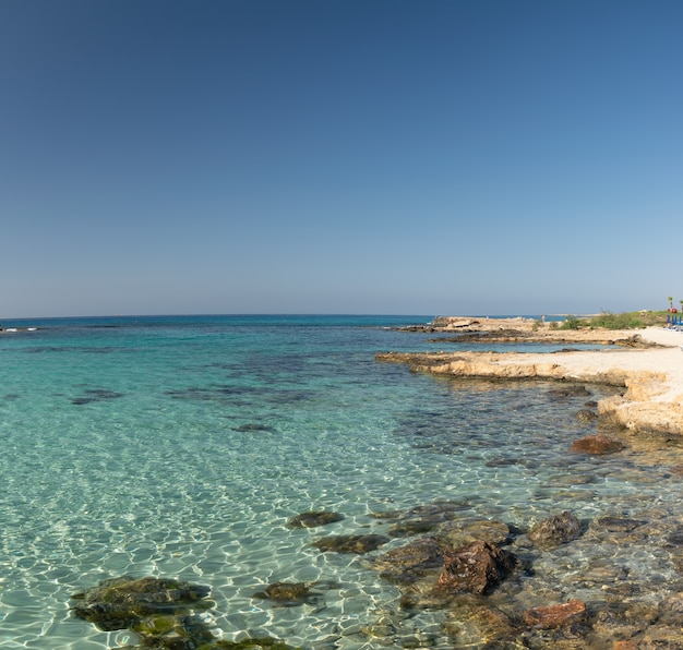 키프로스에서 가장 인기있는 해변 중 하나는 Nissi Beach와 주변 환경입니다.