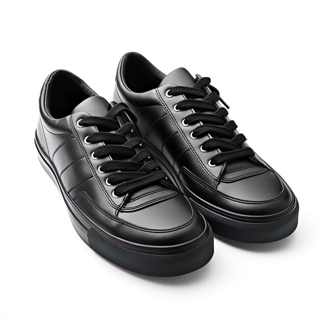 Photo one new vintage black sports sneakers