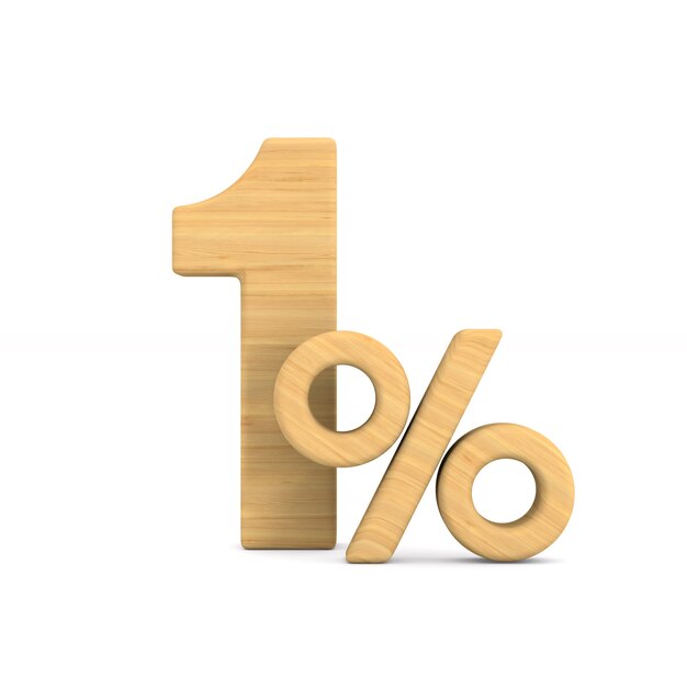 흰색에 1 %