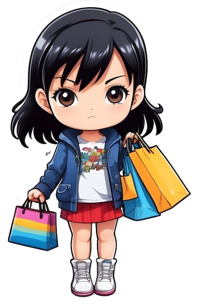 Аниме One Piece с сумкой для покупок Аниме покупки товаров Аниме Покупки One Piece Аниме Луффи