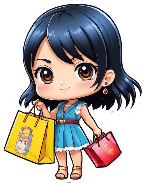 One Piece anime with shopping bag Anime merchandise shopping Shopping for One Piece Anime Luffy